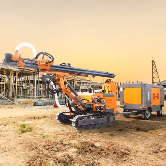 Rotations-/Schlagbohren 30-m-Schiene/getrenntes DTH-Oberflächenbohrgerät/Bohrgerät für Steinbruch/Bergbau