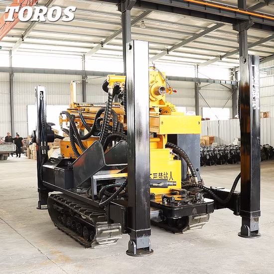 Small 300m Groundwater Drilling Machine Borehole Borewell Mini Core Exploration Mobile Mining Surface Geotechnical Mud Pump Water Well Drill Rig for Sale