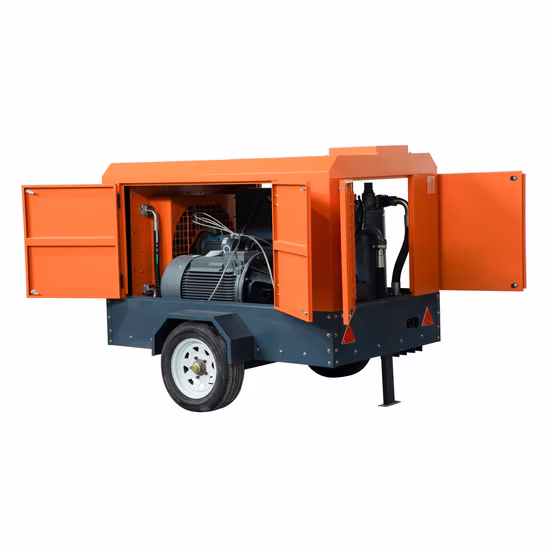 Tragbarer 100-psi-Diesel-Schraubenluftkompressor 185