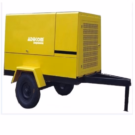 Tragbarer Diesel-Luftkompressor für den Bergbaubau mit Rädern (PUD12).
