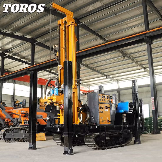 Kleine 300 m Grundwasserbohrmaschine Bohrloch Borewell Mini Core Exploration Mobiler Bergbau Oberflächengeotechnische Schlammpumpe Brunnenbohrgerät zum Verkauf